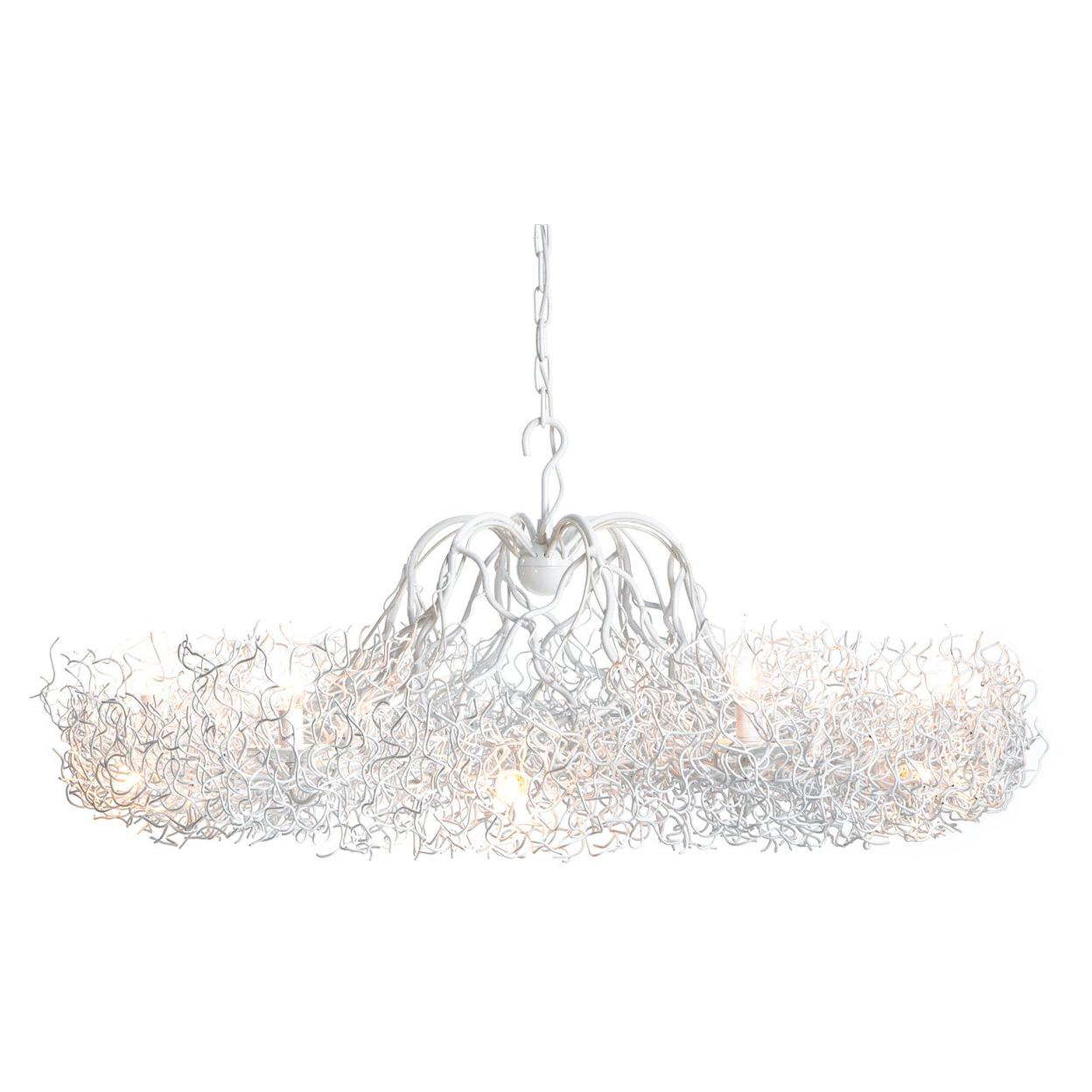 Modern Chandelier in a White Finish, Hollywood Collection, by Brand van Egmond For Sale