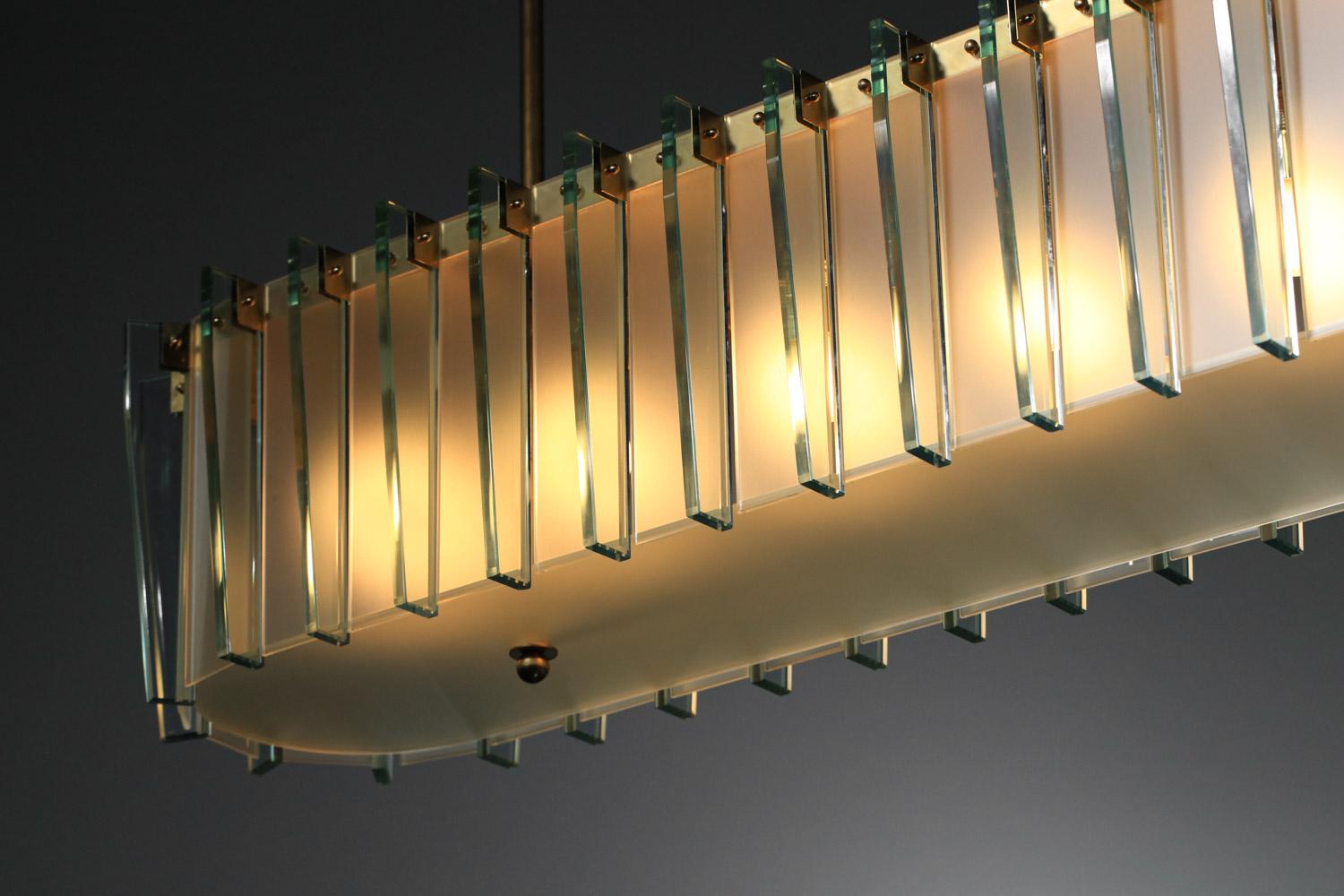 Moderner Kronleuchter im Stil von Fontana Arte Vintage By im Angebot 3