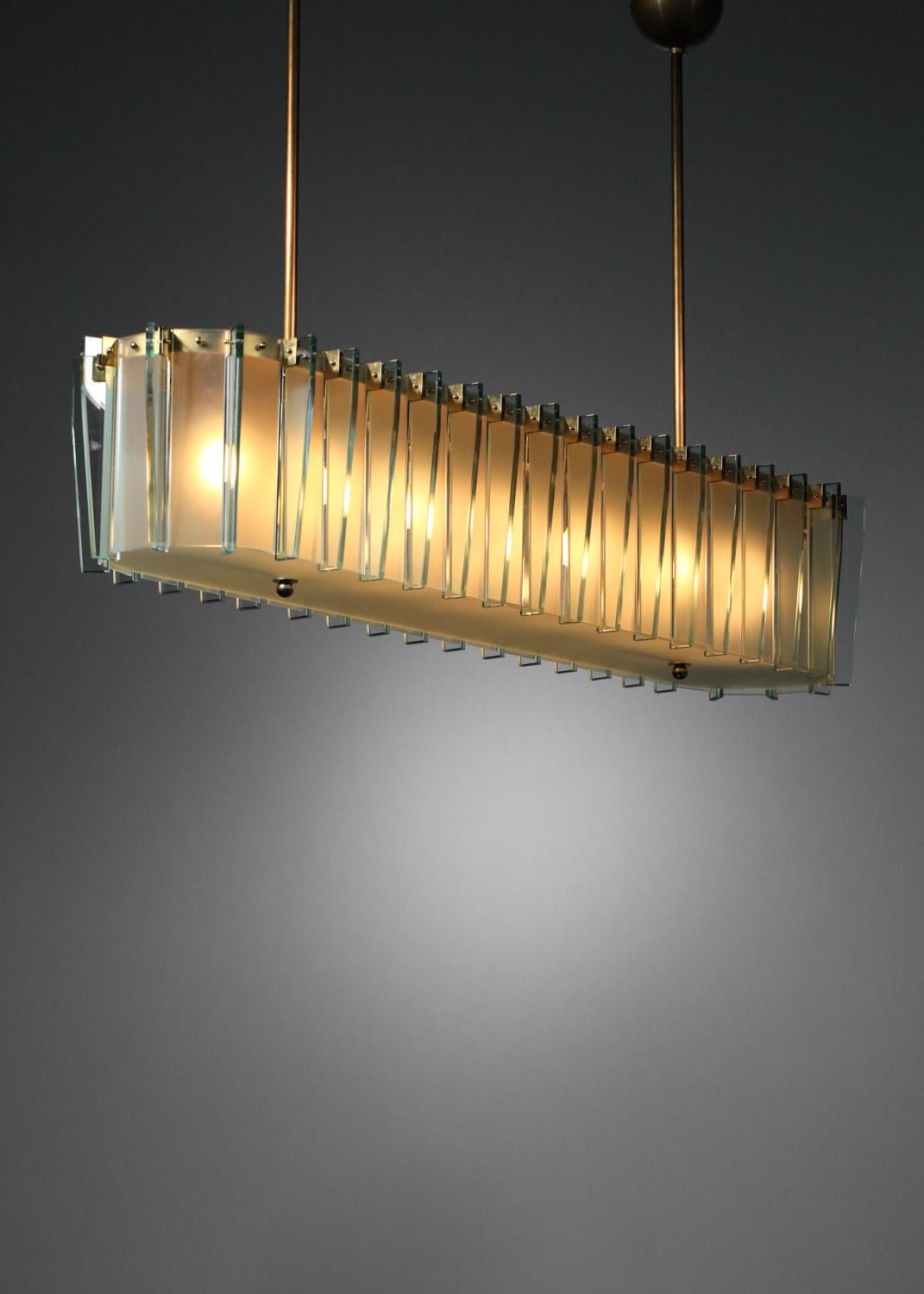 Moderner Kronleuchter im Stil von Fontana Arte Vintage By im Angebot 5