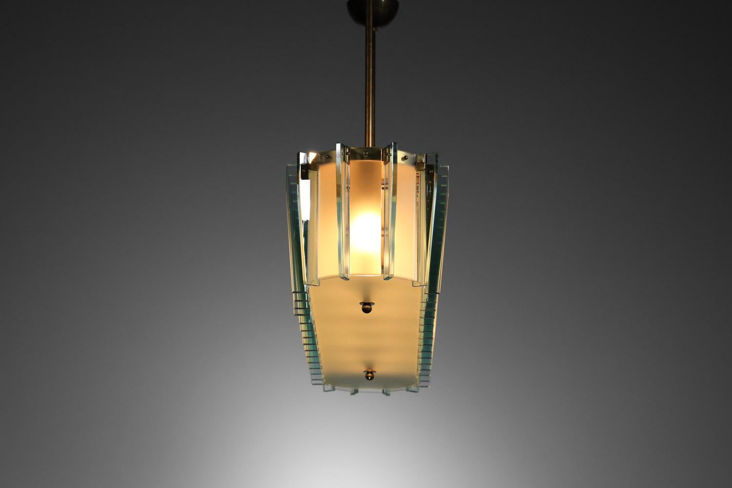 Moderner Kronleuchter im Stil von Fontana Arte Vintage By (Italienisch) im Angebot