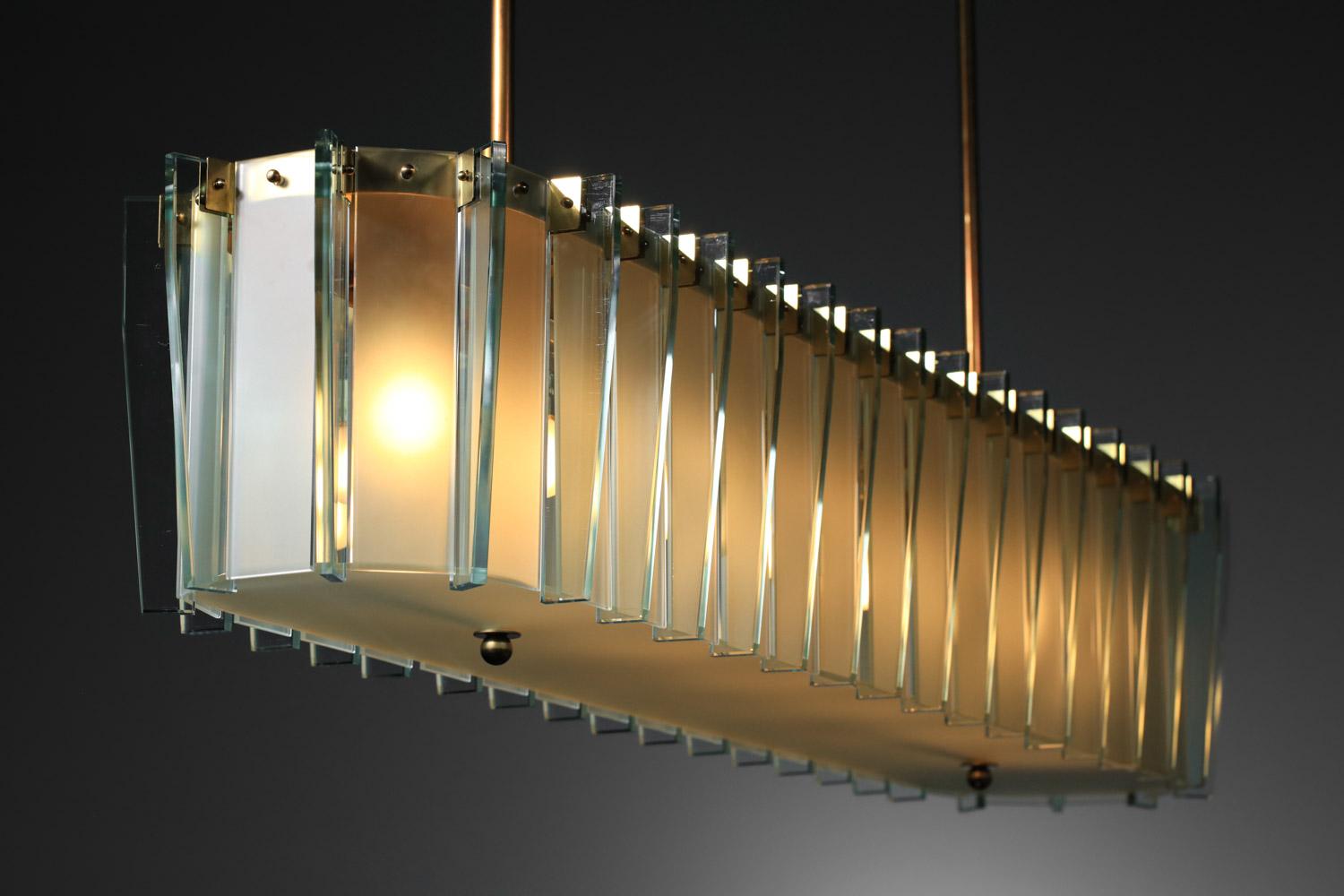 Moderner Kronleuchter im Stil von Fontana Arte Vintage By (21. Jahrhundert und zeitgenössisch) im Angebot