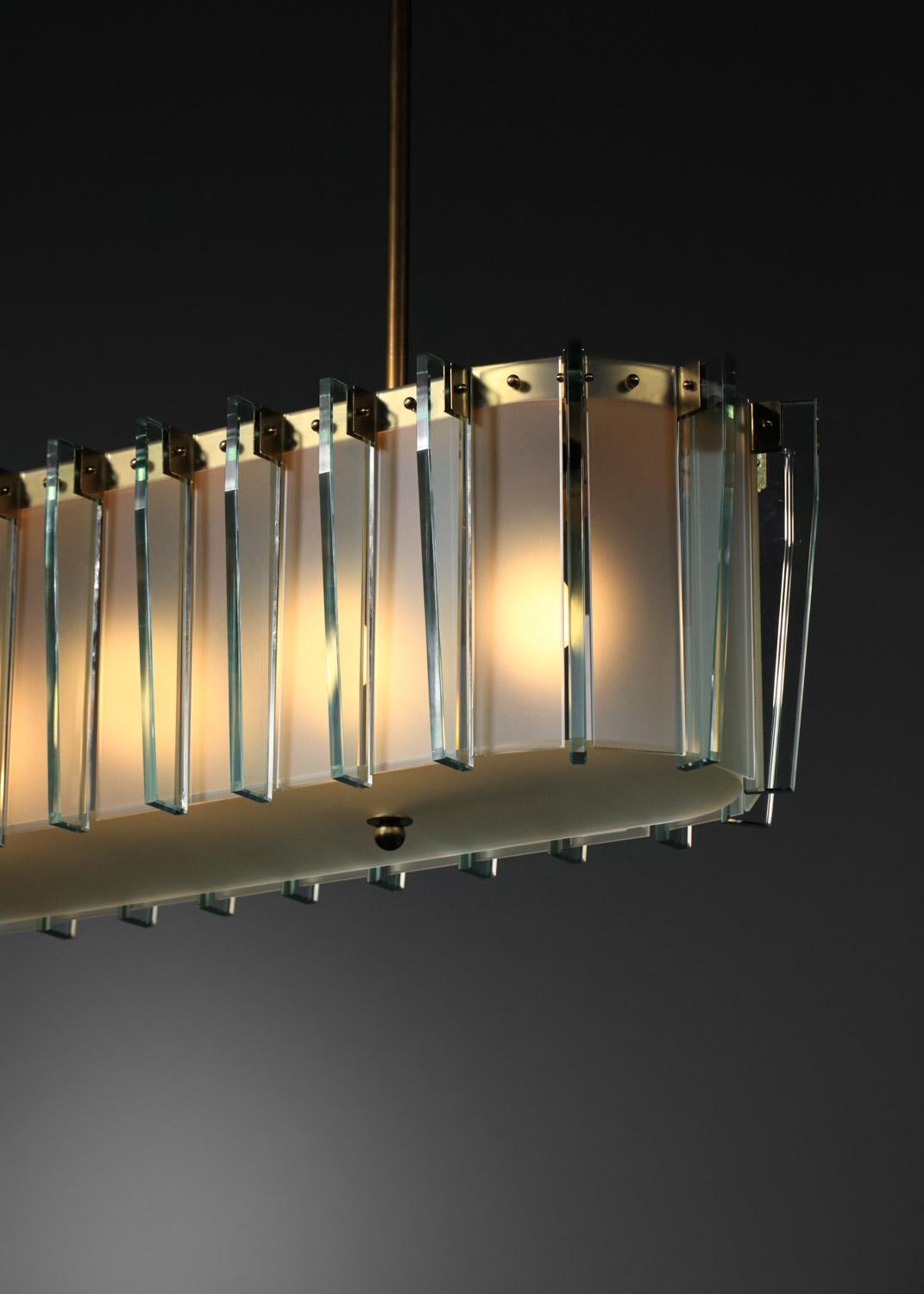 Moderner Kronleuchter im Stil von Fontana Arte Vintage By im Angebot 1