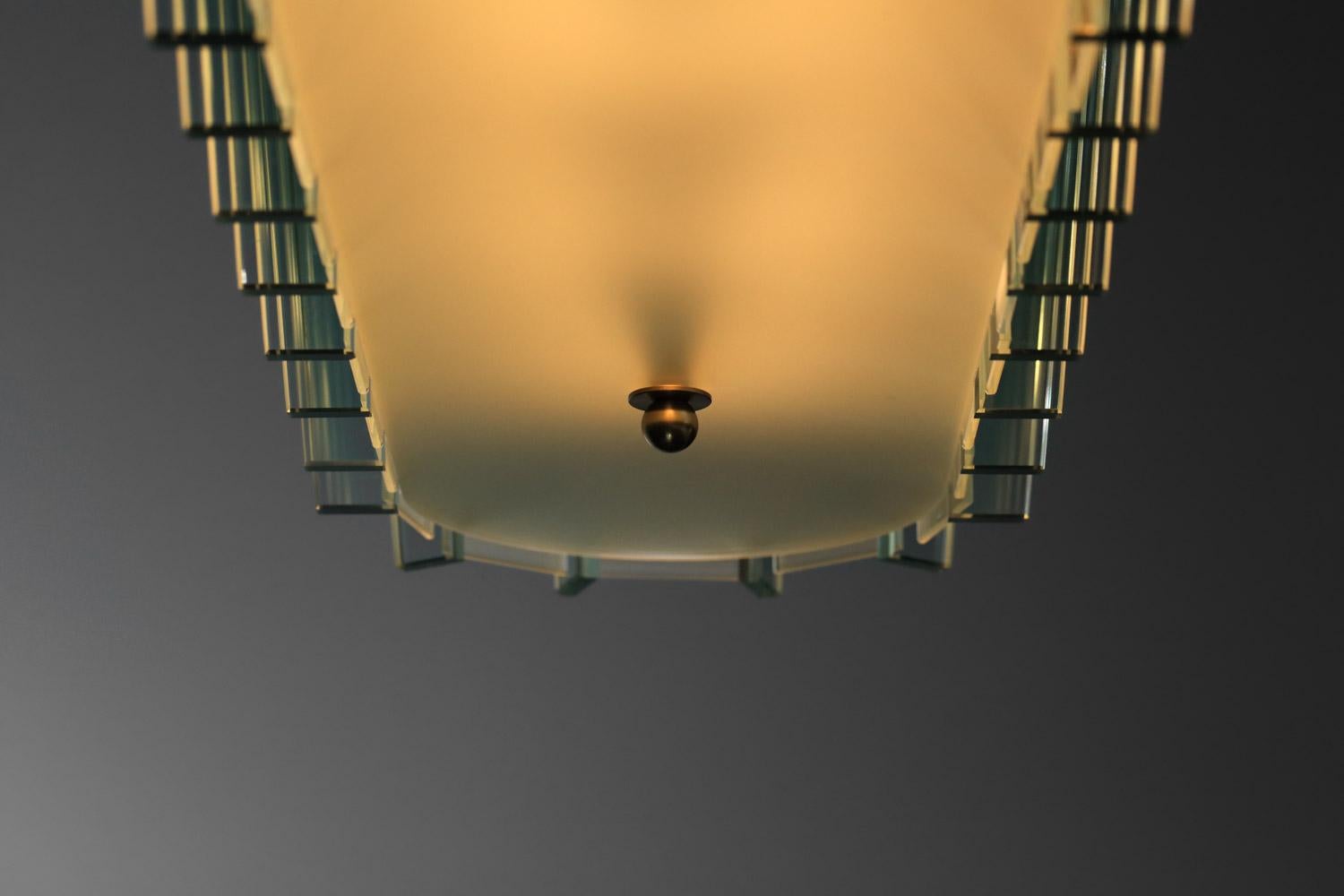 Moderner Kronleuchter im Stil von Fontana Arte Vintage By im Angebot 2