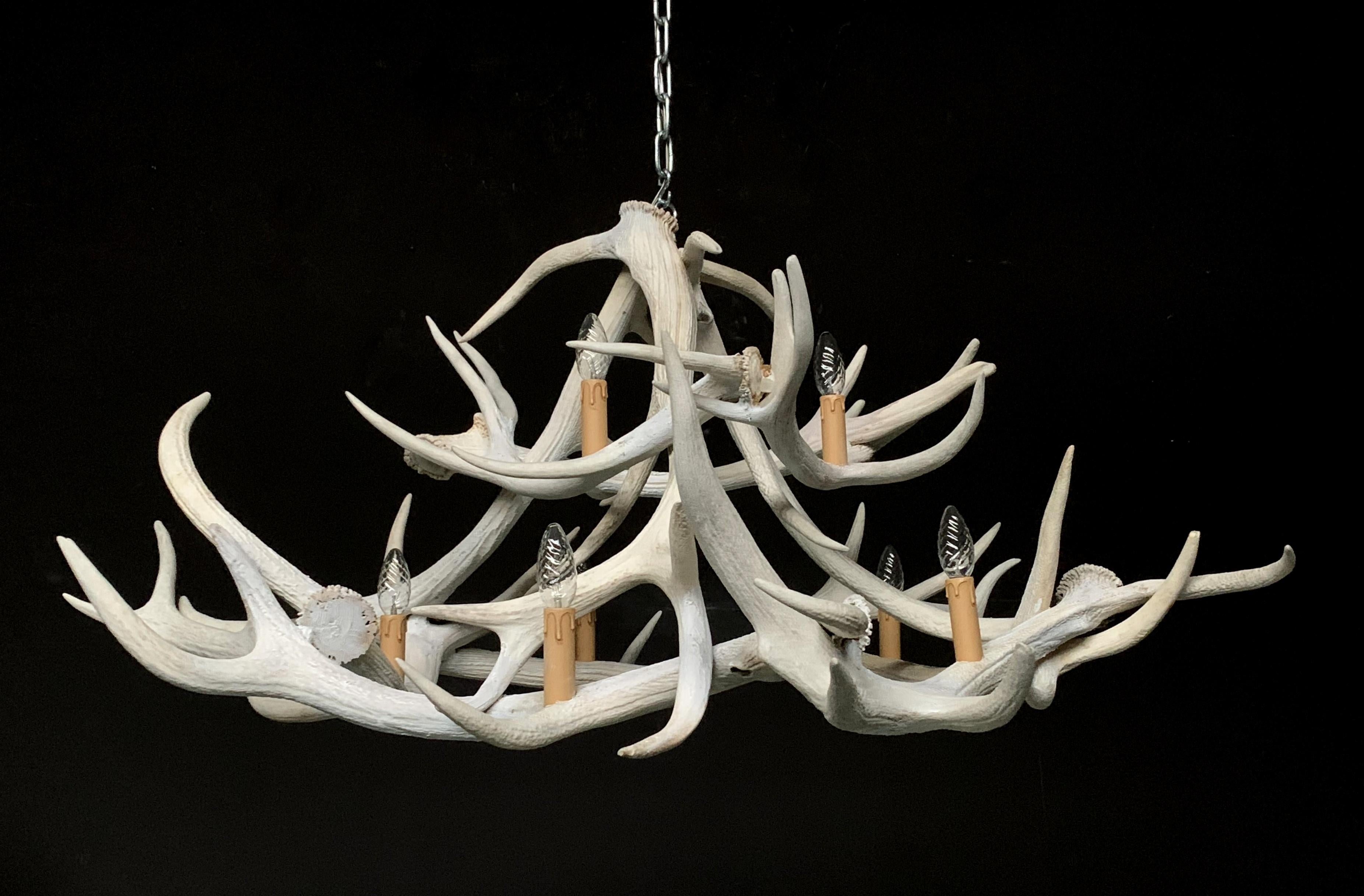 modern antler chandelier