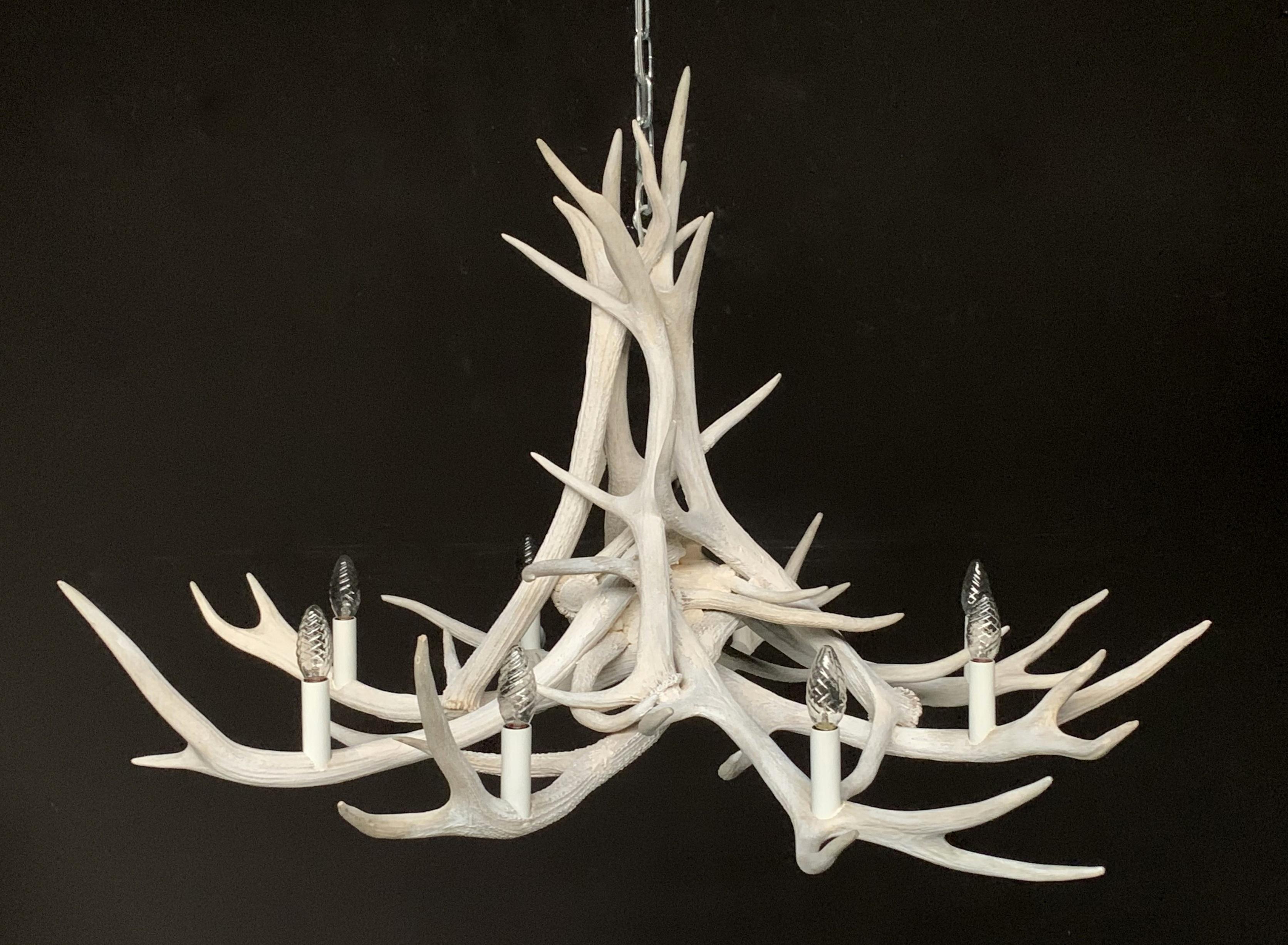 modern antler chandelier