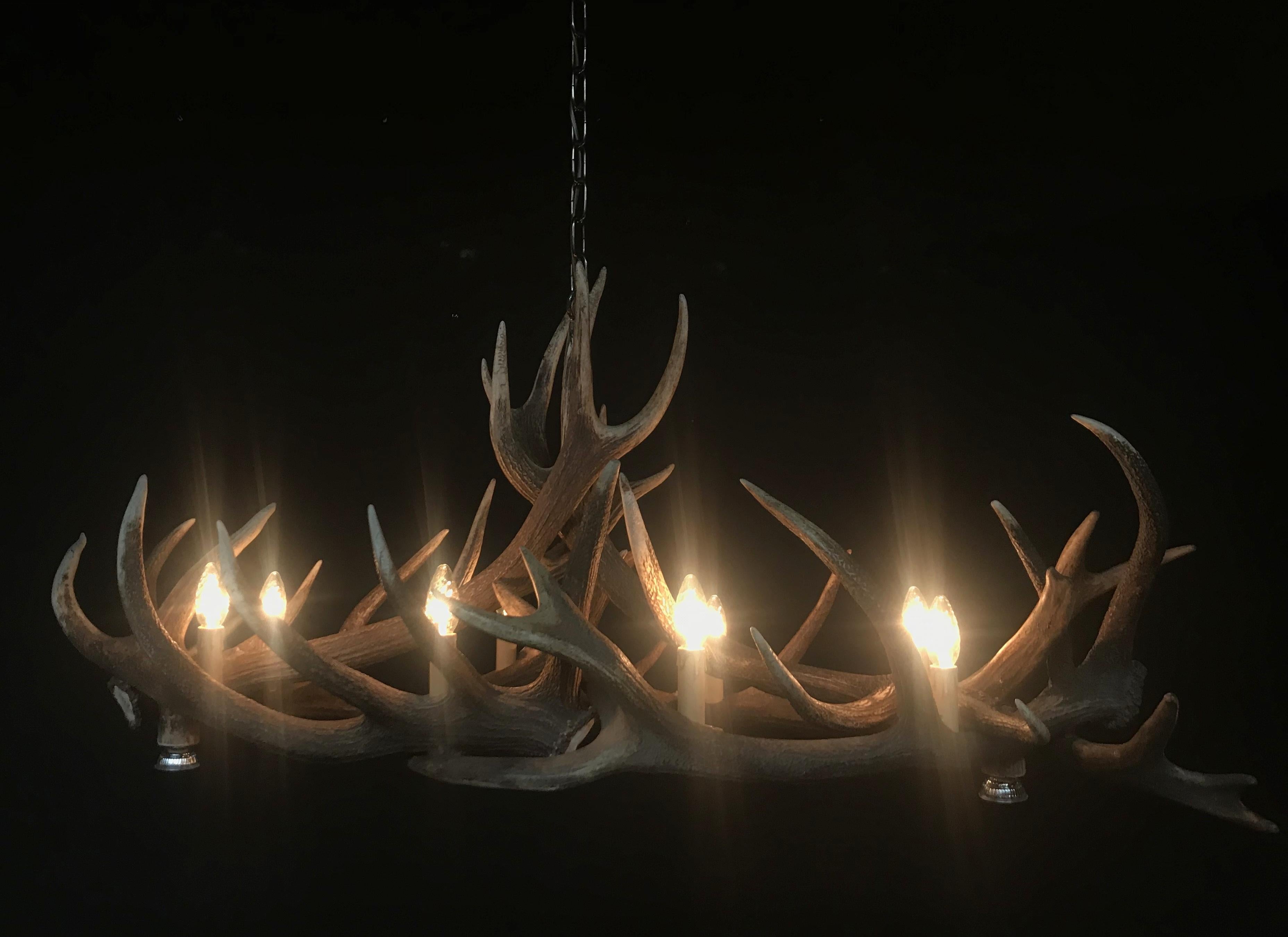 modern antler chandelier