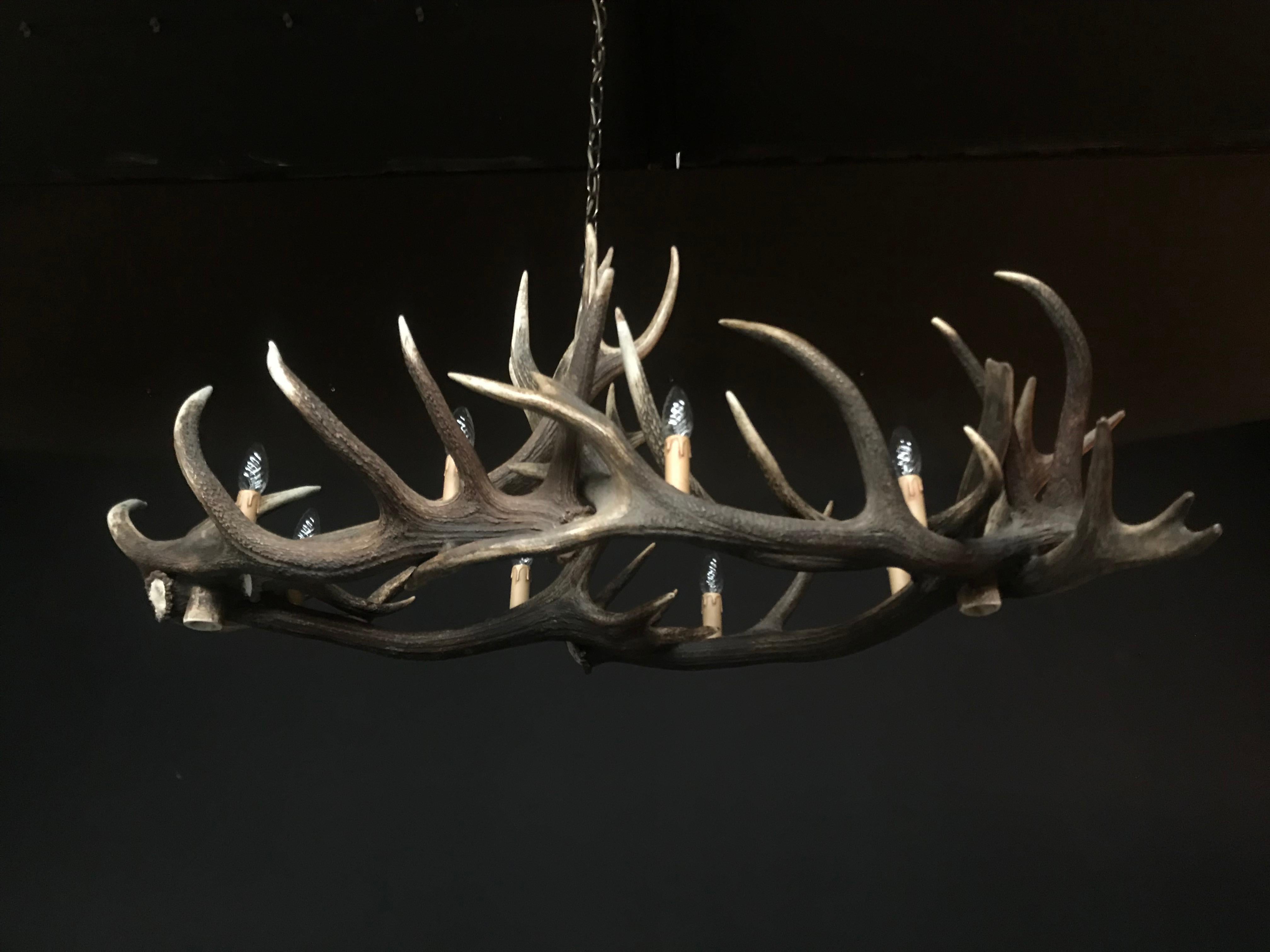 contemporary antler chandelier