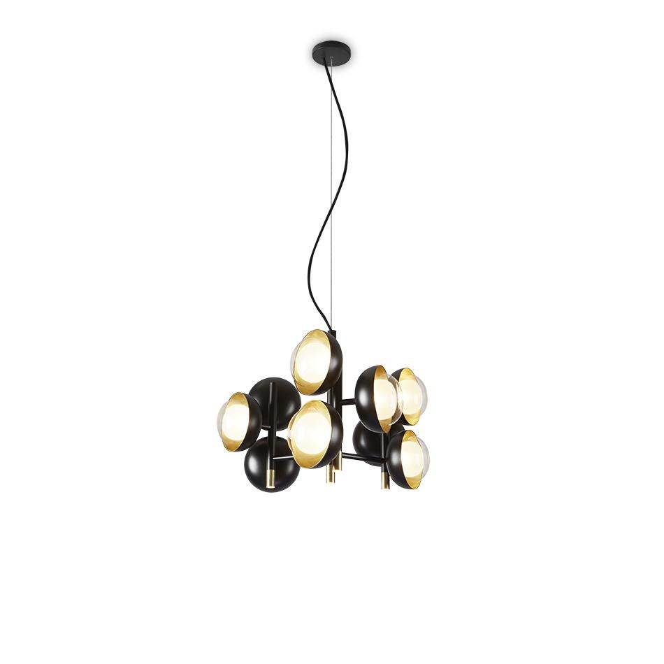 Modern Chandelier 'MUSE 554.13' by Tooy, Brushed Brass In New Condition For Sale In Paris, FR