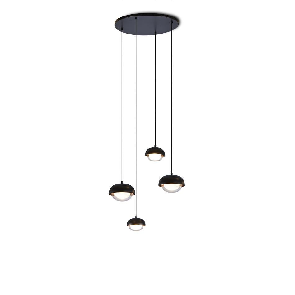 italien Lustre moderneMUSE 554.14 de Tooy, laiton brossé en vente