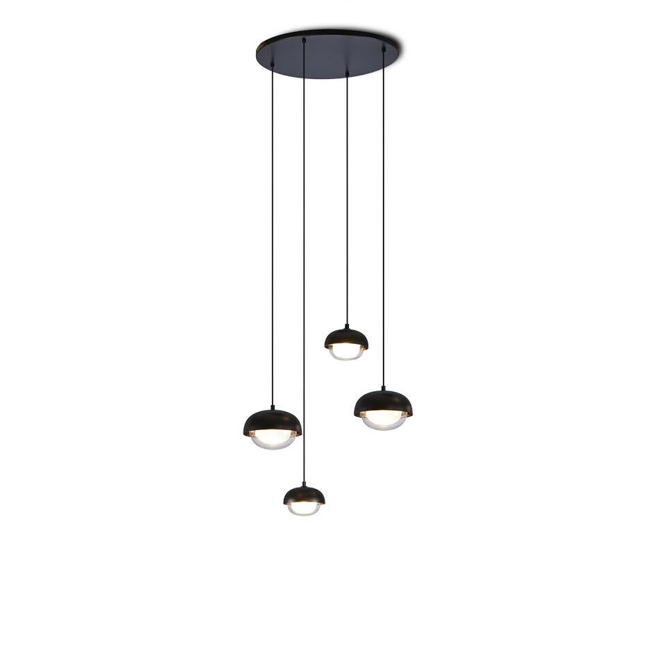 Italian Modern Chandelier 'MUSE 554.14' by Tooy, Brushed Brass For Sale