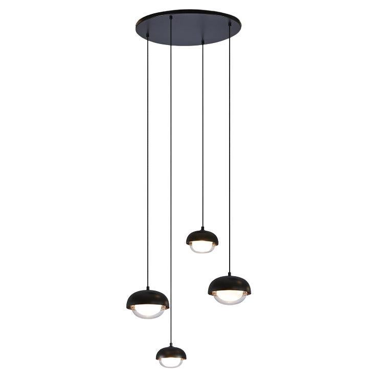 Modern Chandelier 'MUSE 554.14' by Tooy, Brushed Brass For Sale