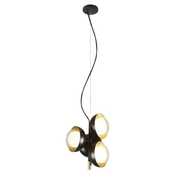 Modern Chandelier 'Muse 554.25' by Tooy, Brushed Brass For Sale