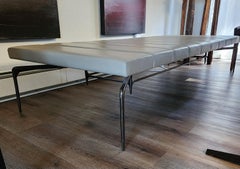 Modern Channel Leather Daybed