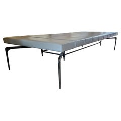 Modern Channel Leather Daybed