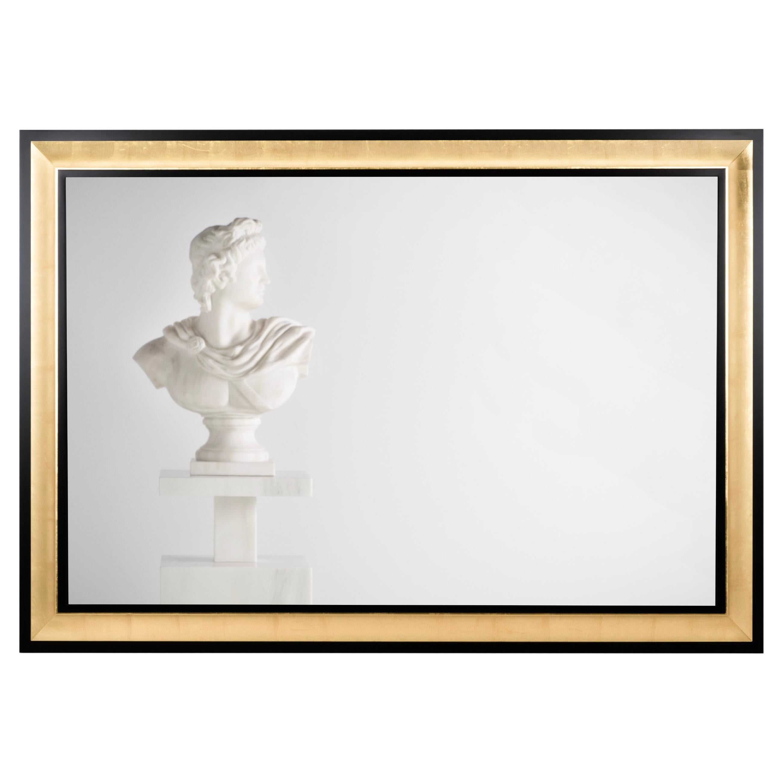 Modern Chantal Wall Mirror Gold Leaf Handmade in Portugal by Greenapple