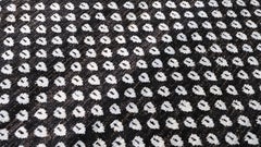 Modern Charcoal and light Blue Small Geometric Patterned Wool Rug 8'8''x12'