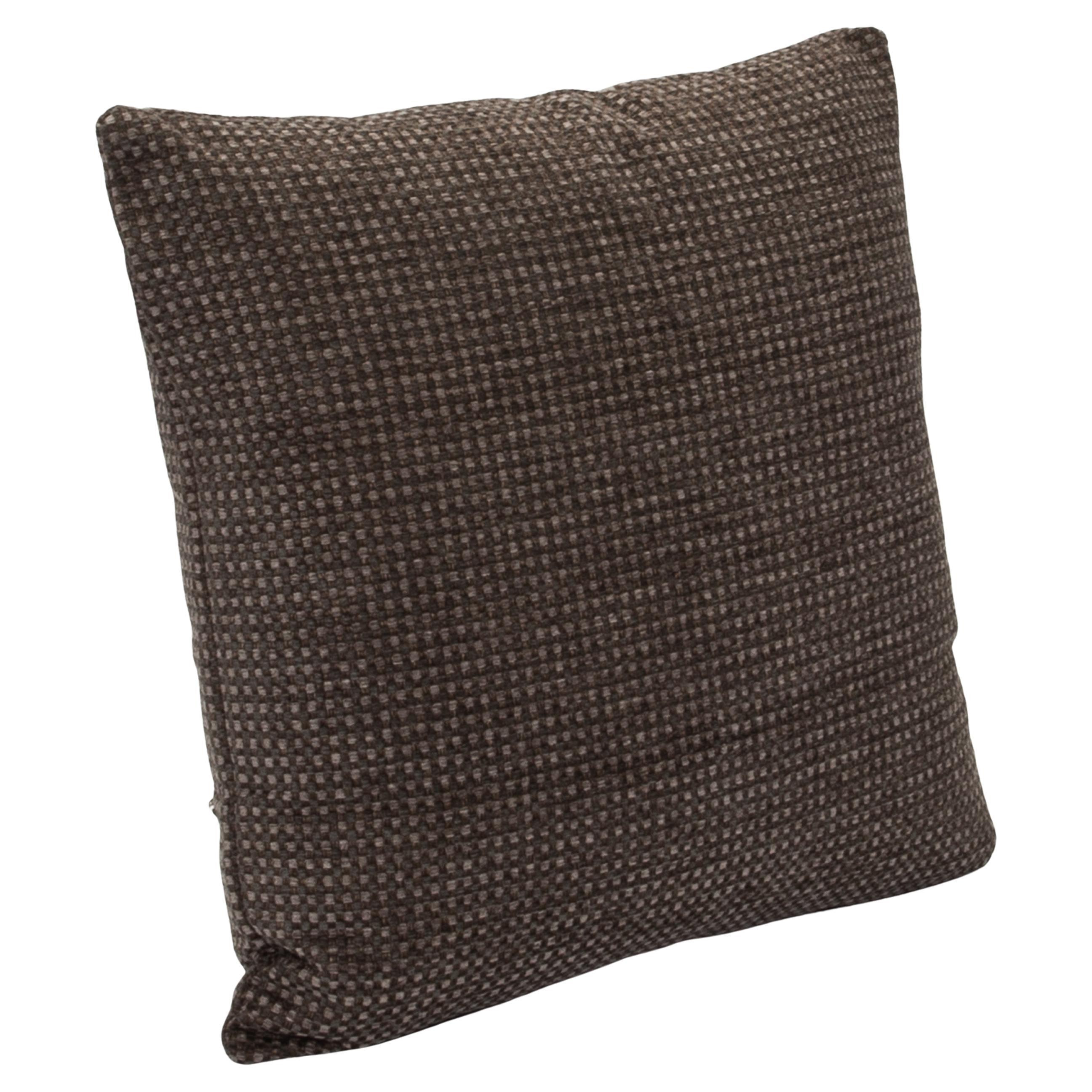 Coussin décoratif moderne à carreaux anthracite de MOGUL en vente
