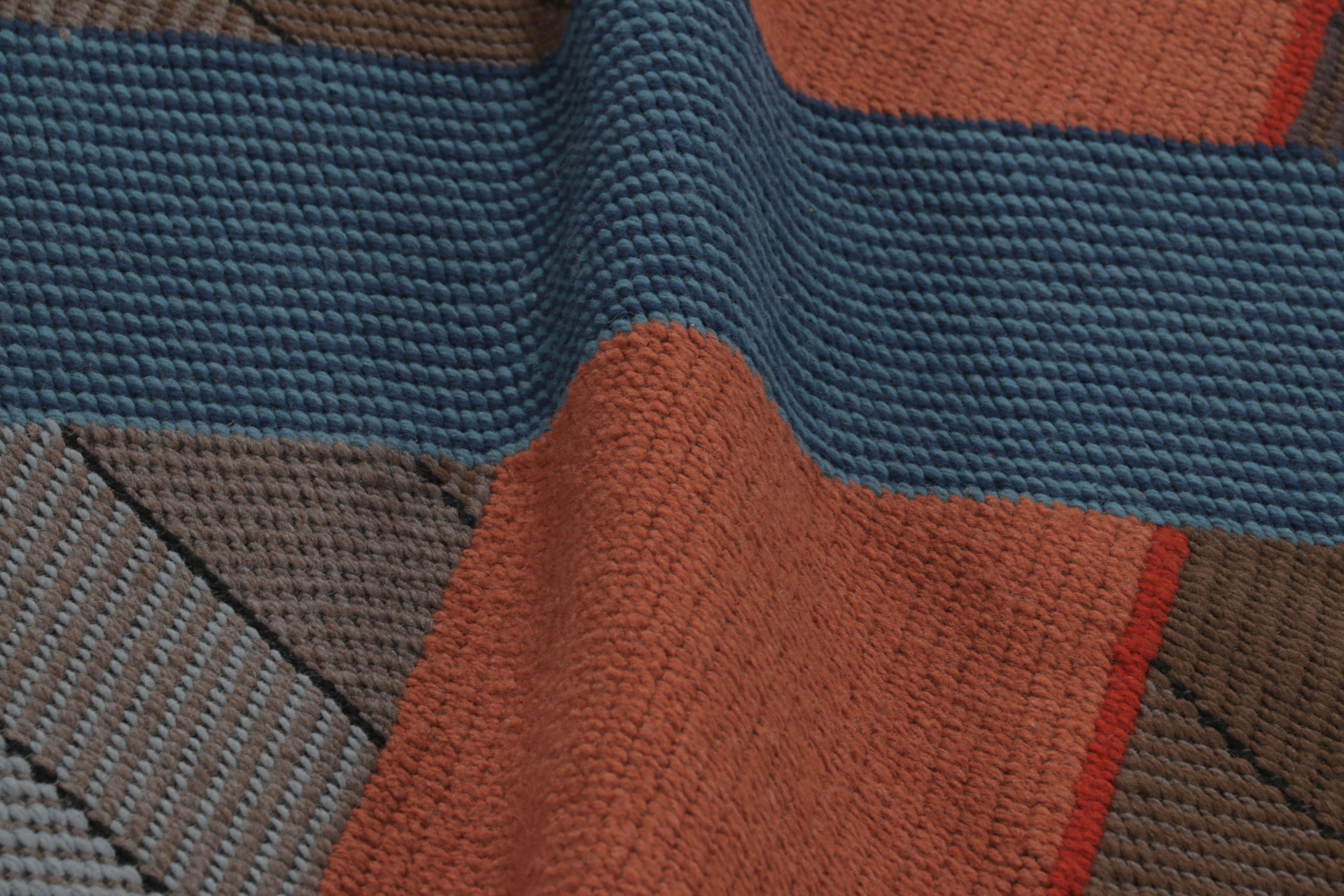 Tapiz moderno Charlotte Funk, geométrico de mediados de siglo en colores vivos-Rug & Kilim Siglo XXI y contemporáneo en venta