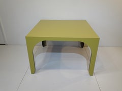 Modern Chartreuse Laminate Dining / Game Table