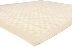 Modern Checkerboard Moroccan Rug, Organic Modern Meets Zen Shibui