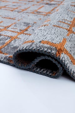 The Moderns Checkered Red Luxury Hand-Finished Area Rug (tapis à carreaux rouge de luxe)