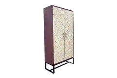 Modern Chelsea Two Door Terrazzo Mosaic Armoire by Ercole Home