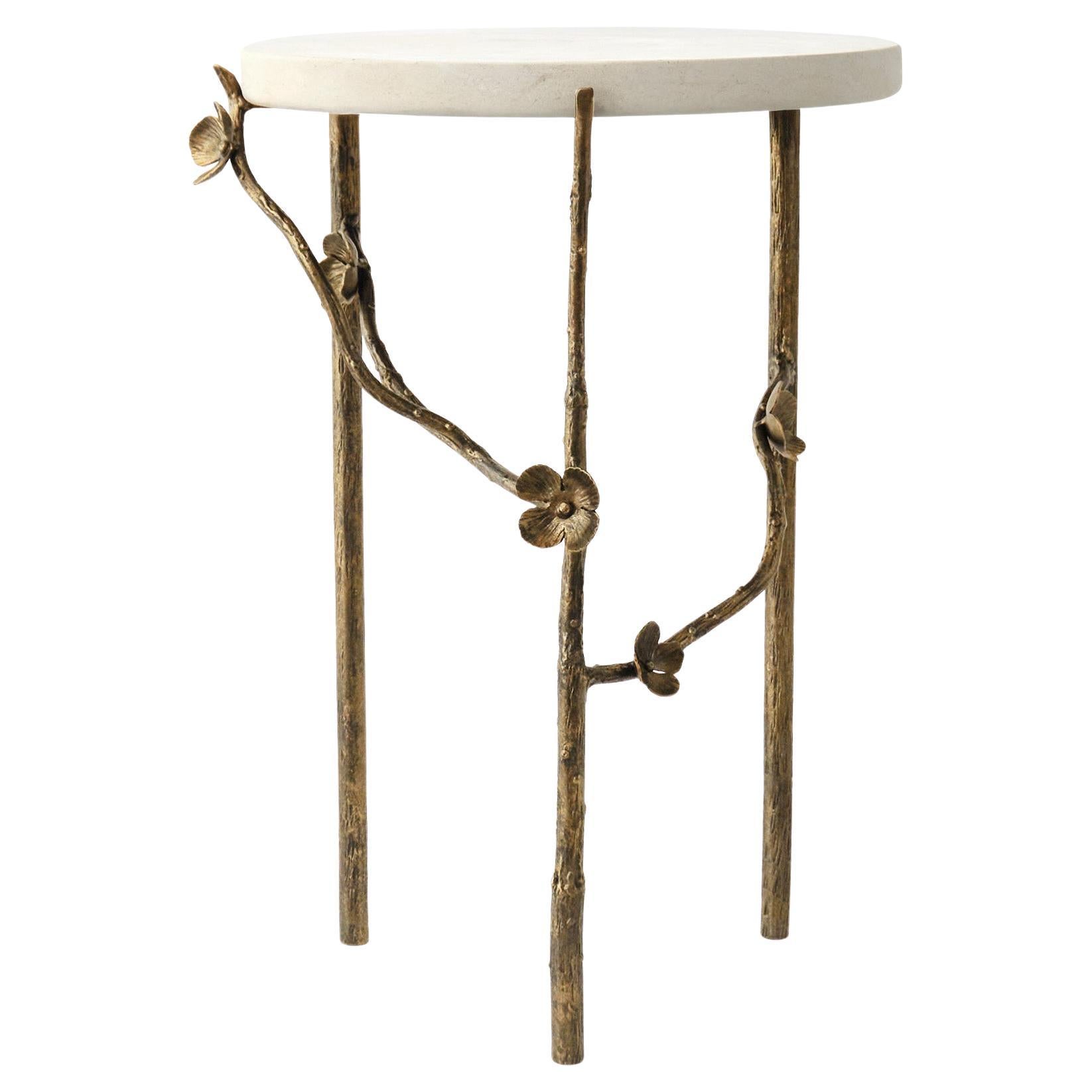Table d'appoint The Moderns Cherry Blossom en or vieilli