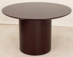 Modern Cherry Stained Round Dining Table