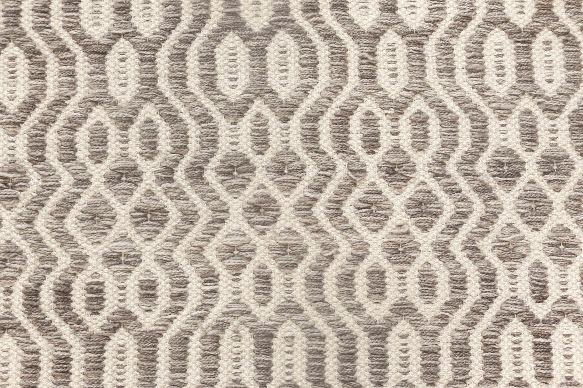 Modern Chessboard Pattern Flat-Weave Wool Rug by Doris Leslie Blau For Sale 1