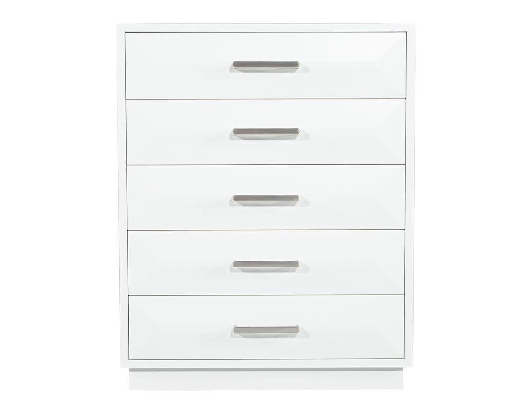 Modern Chest of Drawers in White by Carrocel For Sale 7