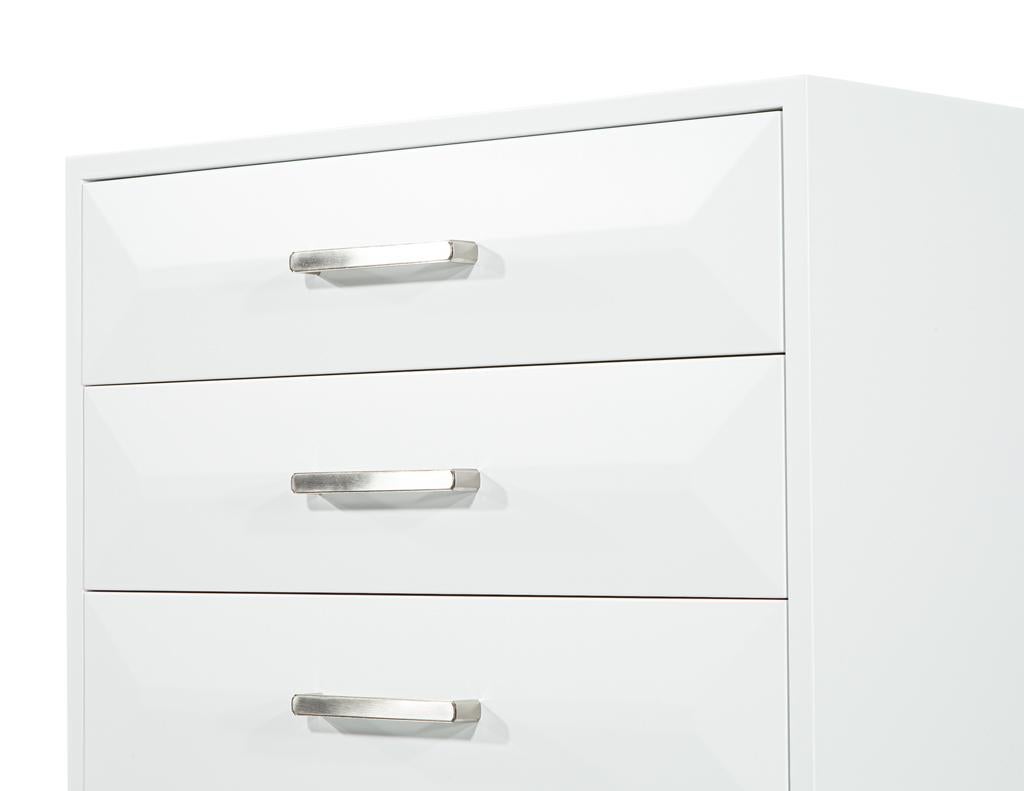 Modern Chest of Drawers in White by Carrocel In New Condition For Sale In North York, ON