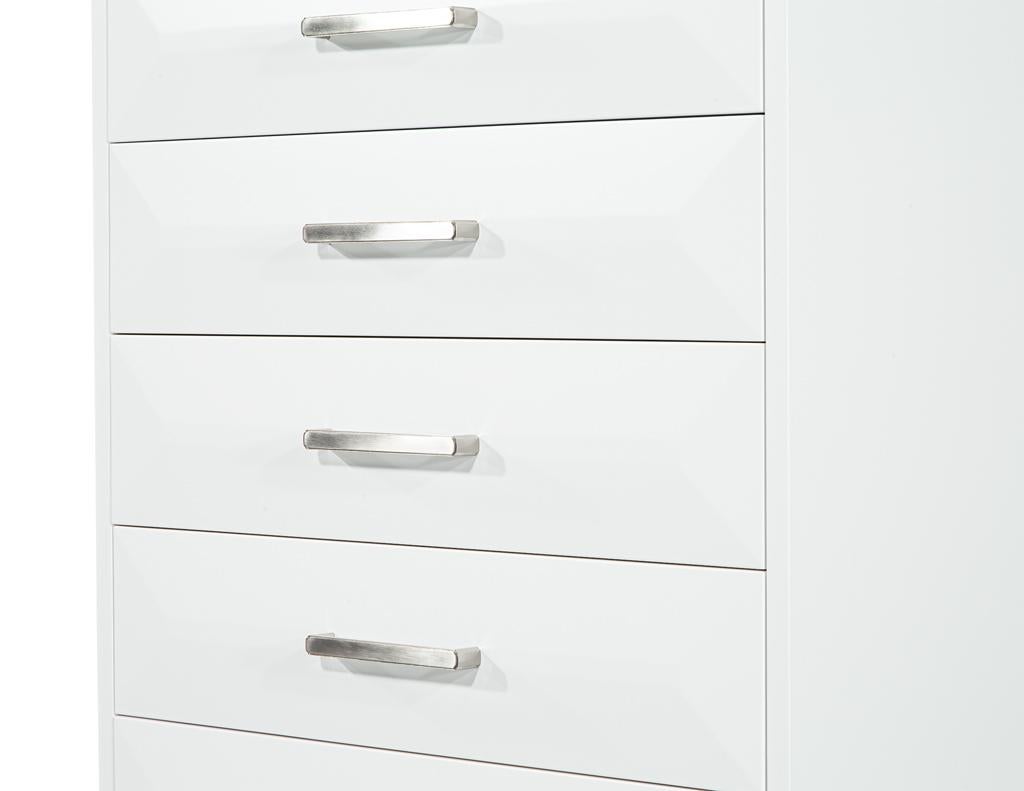 Contemporary Modern Chest of Drawers in White by Carrocel For Sale