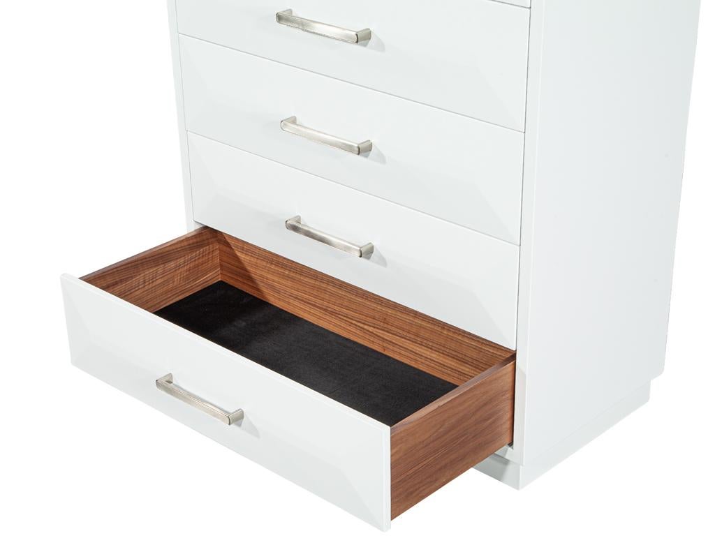 Metal Modern Chest of Drawers in White by Carrocel For Sale