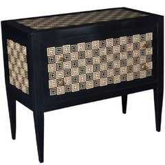 Modern Chest with Ebony and Ivory Diamond Shaped Inlay - FREE LOCAL DELIVERY