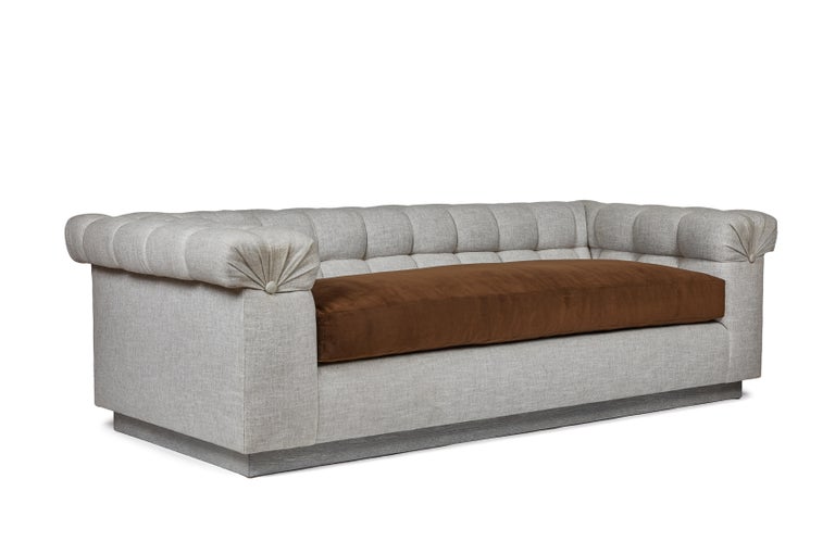 Modern Chesterfield Style Sofa By Martin And Brockett For Sale At