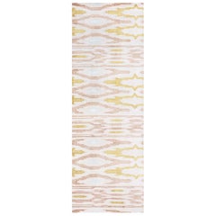 Modern Chevron Design Hand-Knotted Silk Runner by Doris Leslie Blau