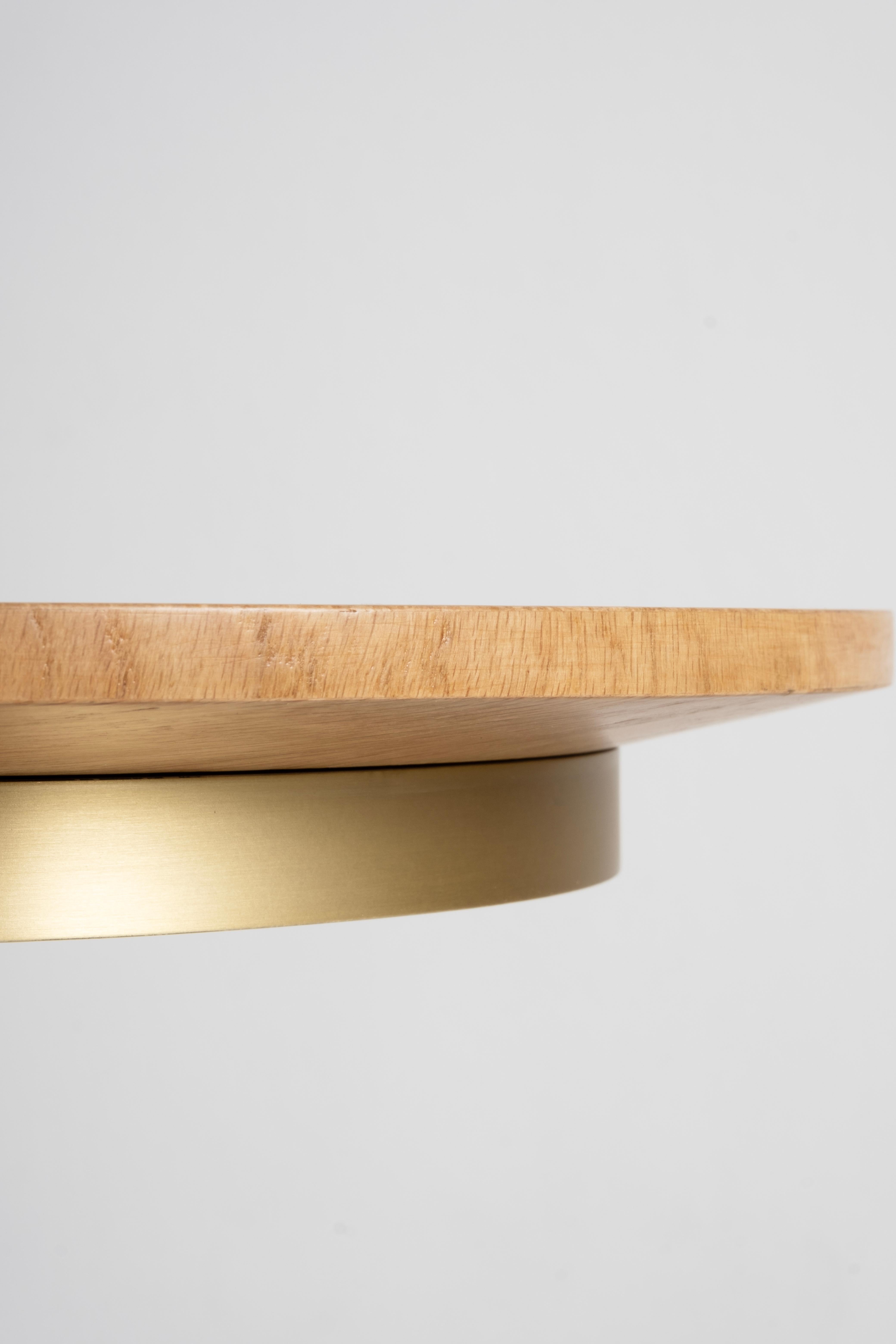 Contemporary Modern Chiado Console Table, Oak Root Brass, Handmade in Portugal by Greenapple For Sale