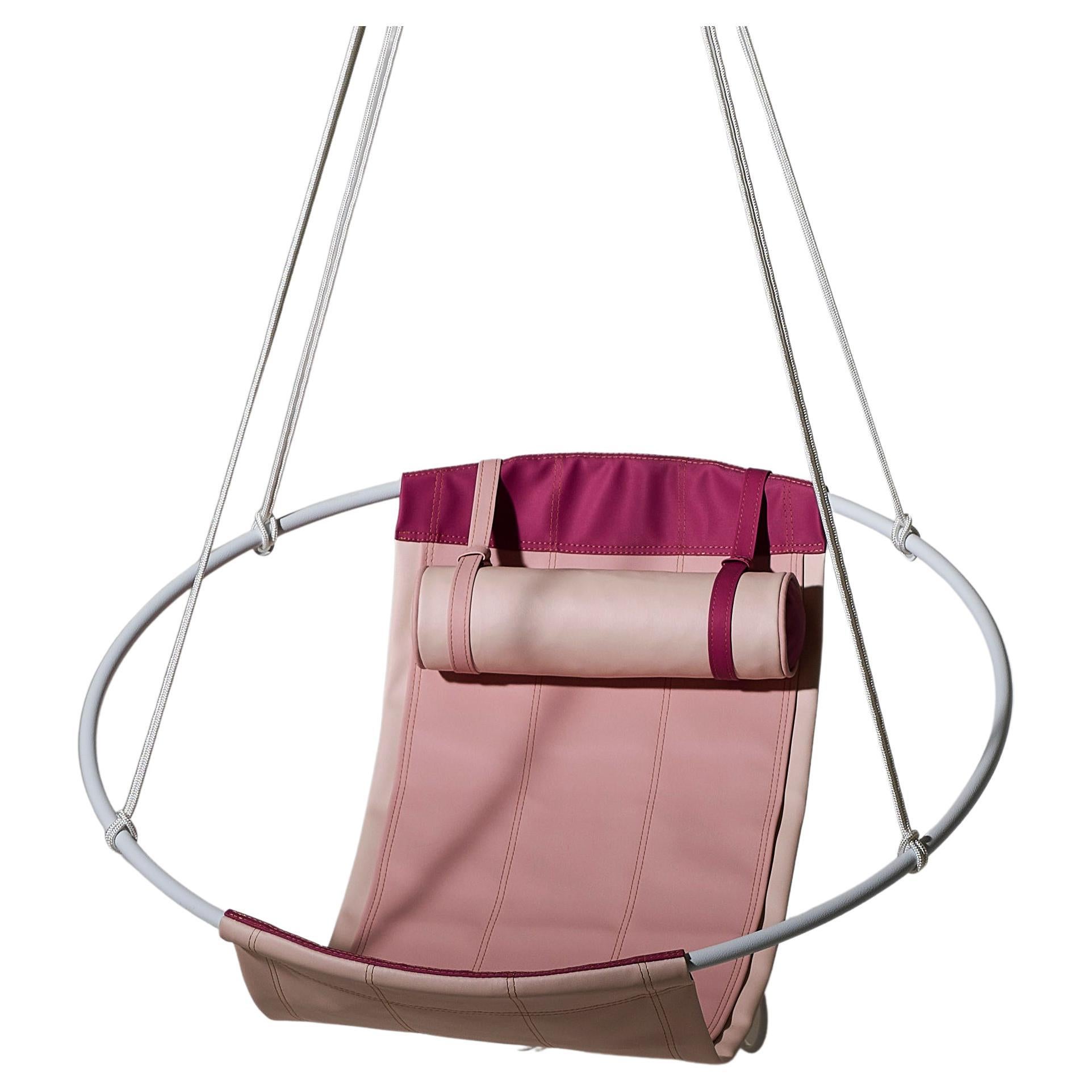 Modern Chic Outdoor Sling Hanging Chair - Pink