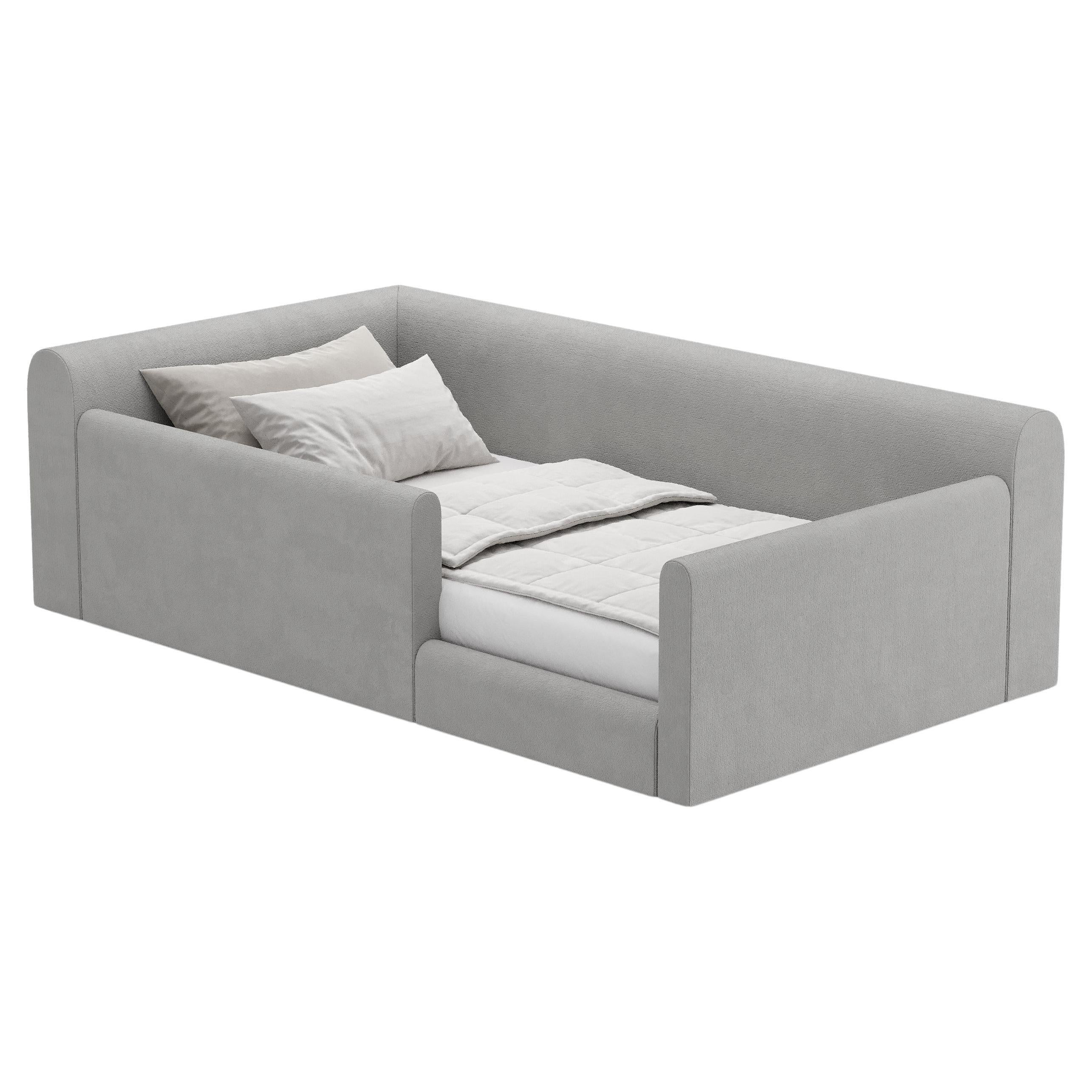 Cama infantil moderna "Chiaro" de tela italiana by Palo Nero