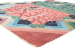 Modern Chinese Art Deco Rug, Maximalism Meets Beguiling Elegance