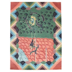 Modern Chinese Art Deco Rug, Maximalism Meets Beguiling Elegance