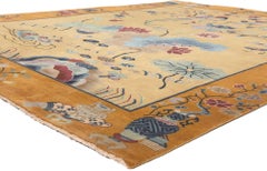 Modern Chinese Art Deco Style Rug, Maximalism Meets Esoteric Elegance