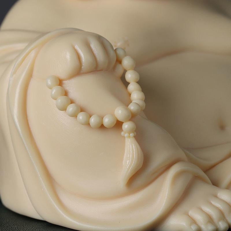 Modern Chinese Porcelain Sitting Maitreya Buddha For Sale 1