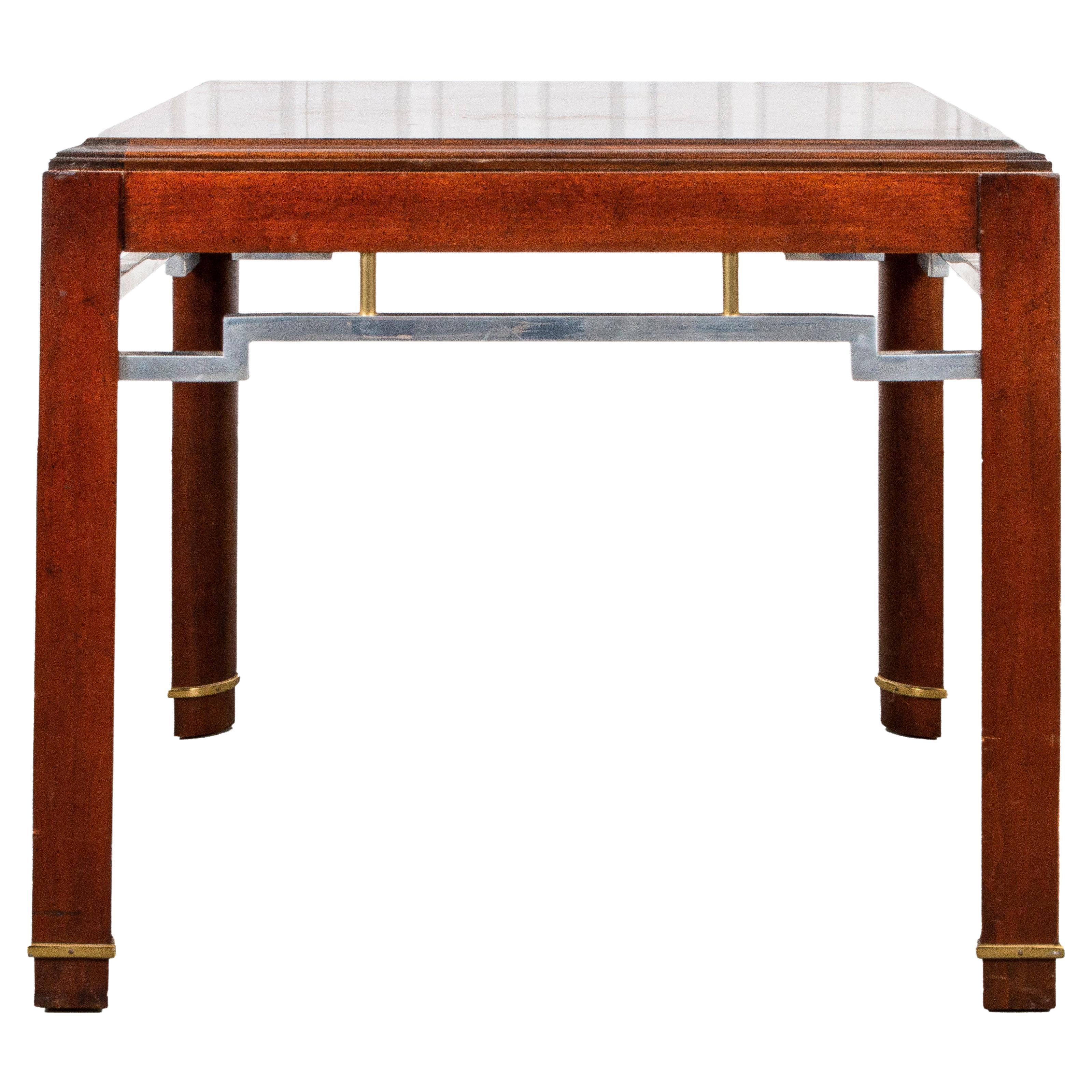 Modern Chinoiserie Motif Side Table For Sale