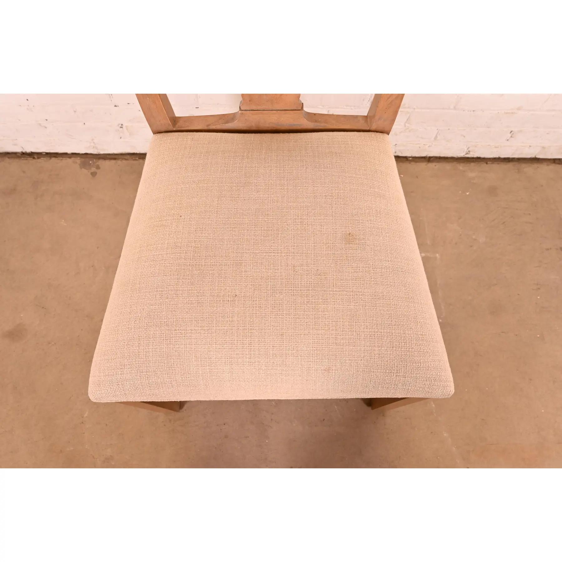 Contemporary Modern Chippendale Carved Maple Dining Chair or Side Chair For Sale