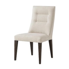 Modern Chiselled Oak Leg Dining Chairs