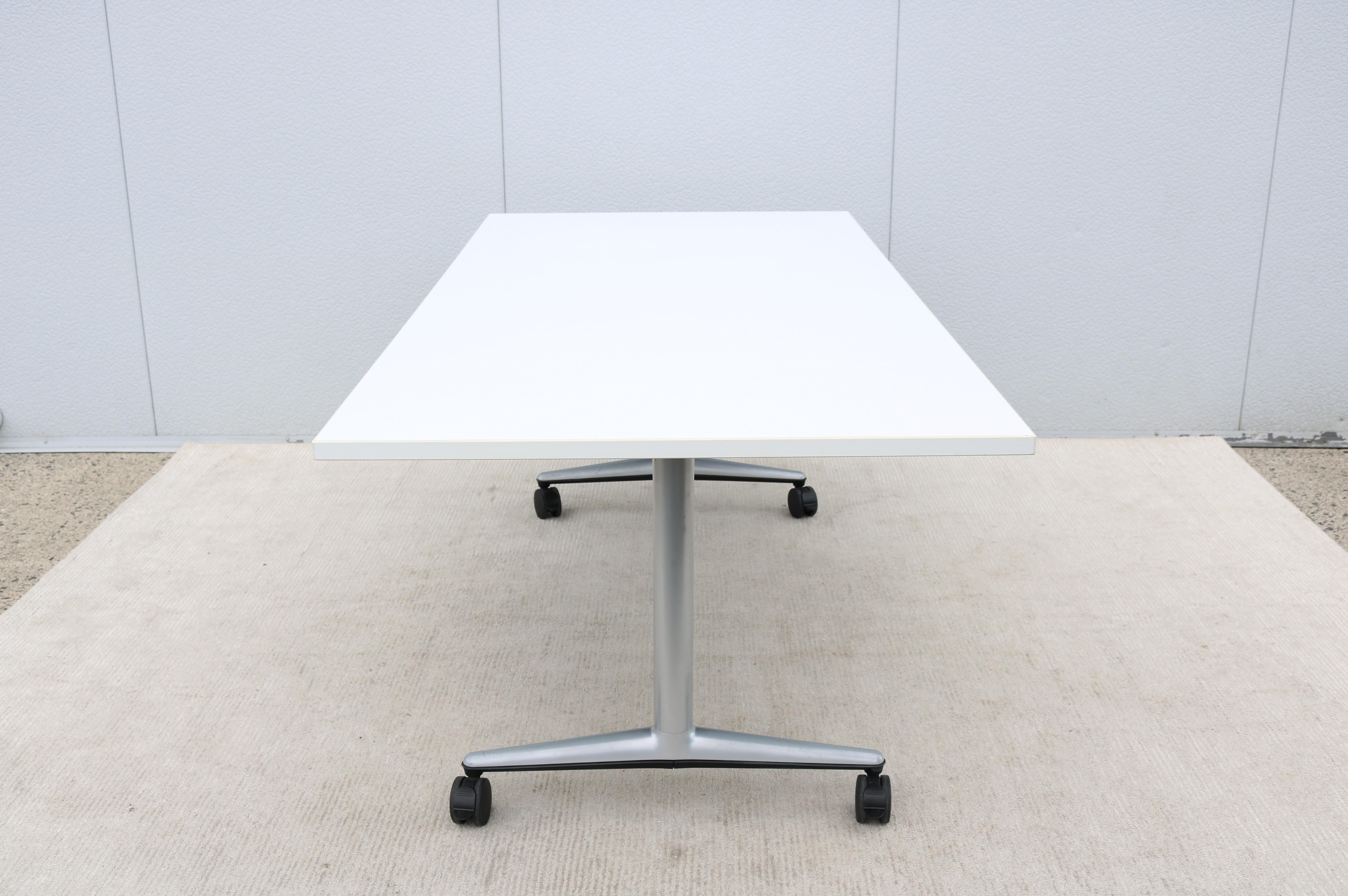 Modern Christian Cornelius for Coalesse Akira Rectangle Mobile Conference Table For Sale 5