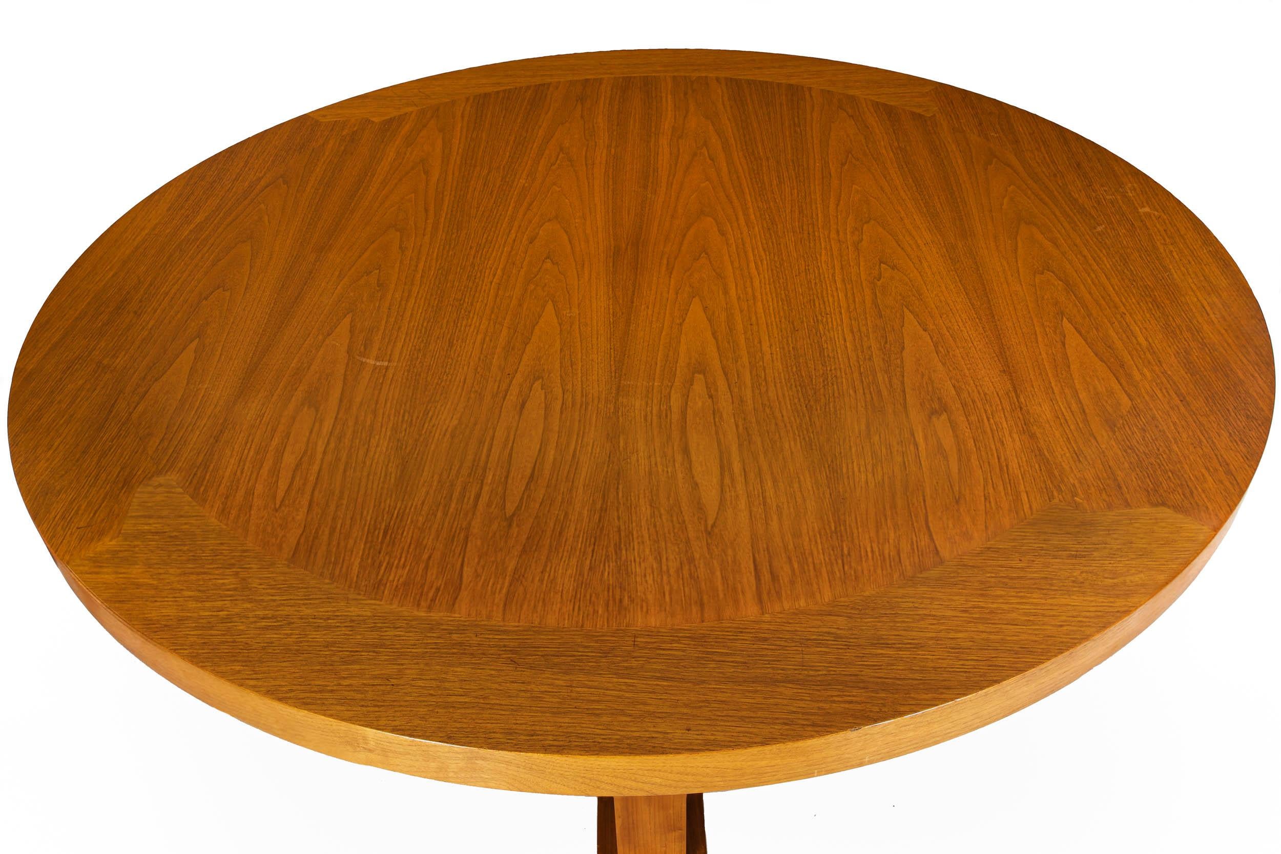 Modern Christian Liaigre for Holly Hunt Walnut Circular Round Dining Table 1
