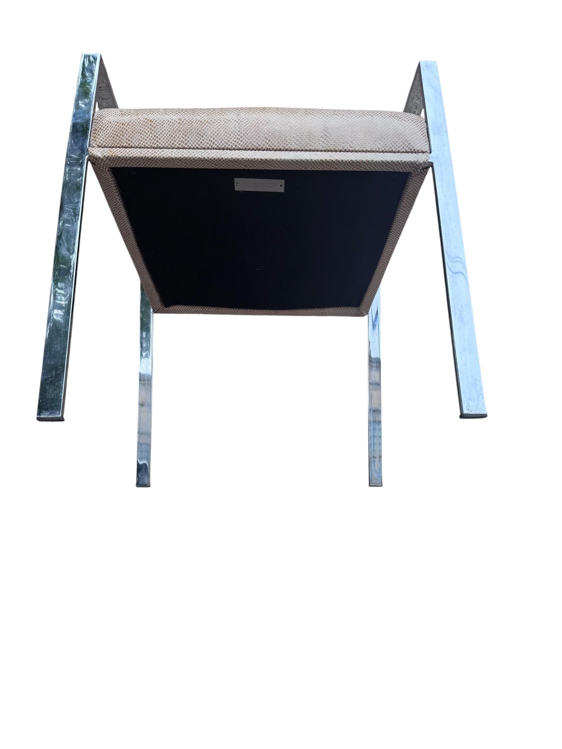 Chaise Aileron moderne de Christophe Pillet pour Holly HUNT nouvellement retapissée en vente 3