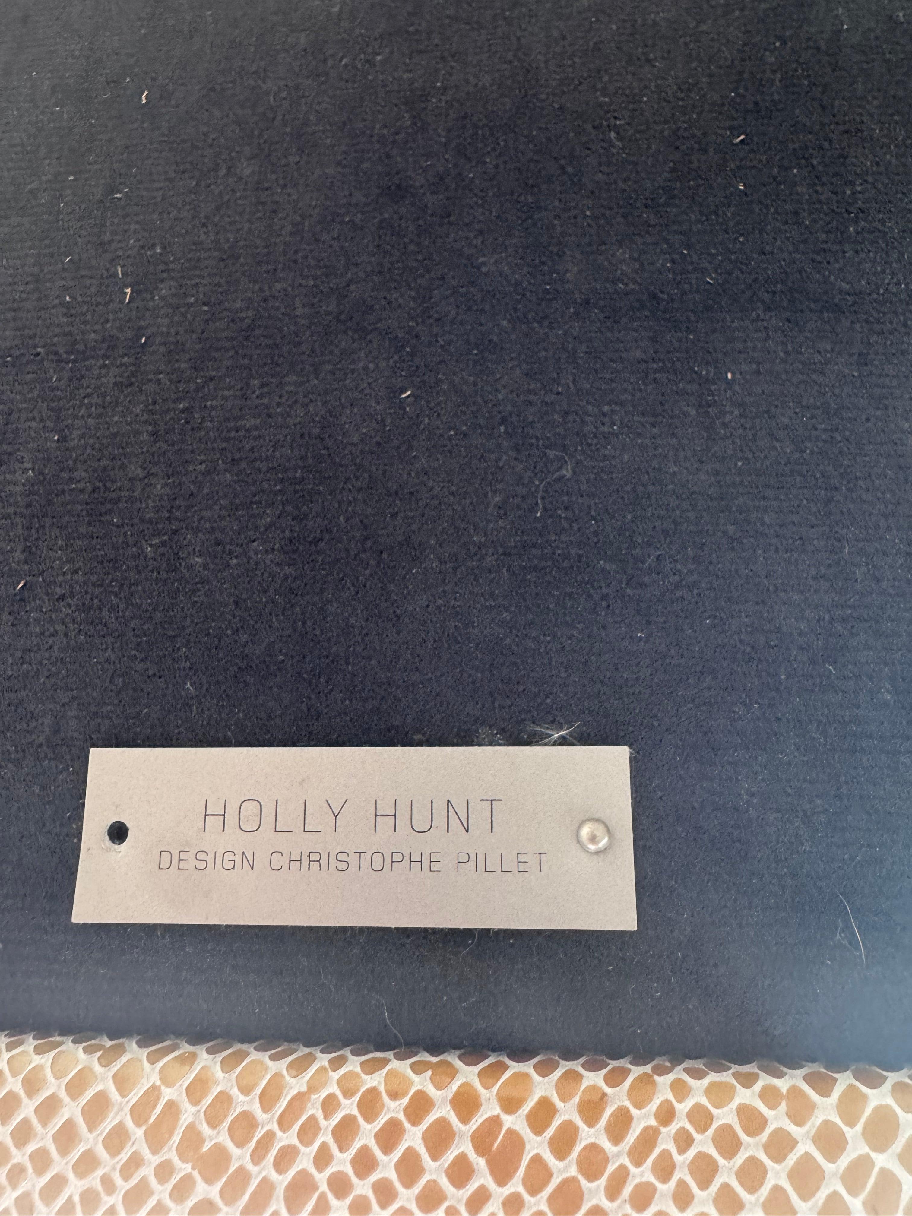 Chaise Aileron moderne de Christophe Pillet pour Holly HUNT nouvellement retapissée en vente 1